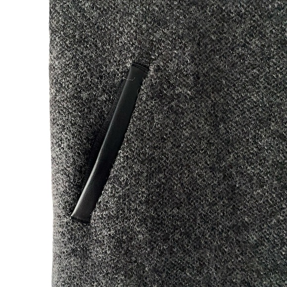 ADRIENNE VITTADINI | NWOT WOOL BLEND WRAP FRONT SINGLE BUTTON COAT SWEATER | XS - Picture 7 of 12